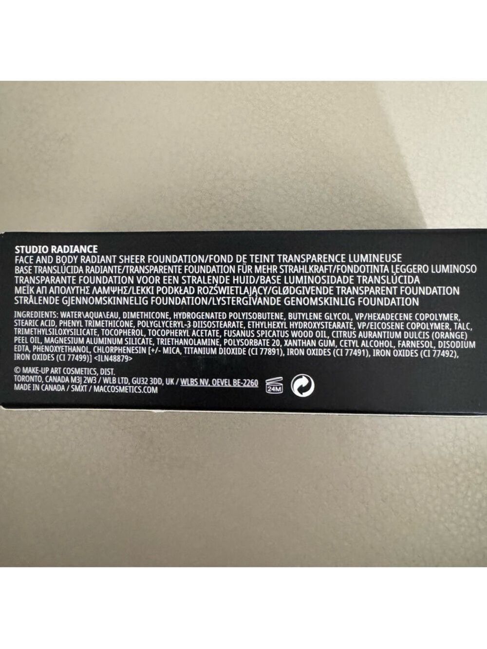 MAC STUDIO RADIANCE FACE AND BODY RADIANT SHEER
FOUNDATION W8 - Picture 3 of 6